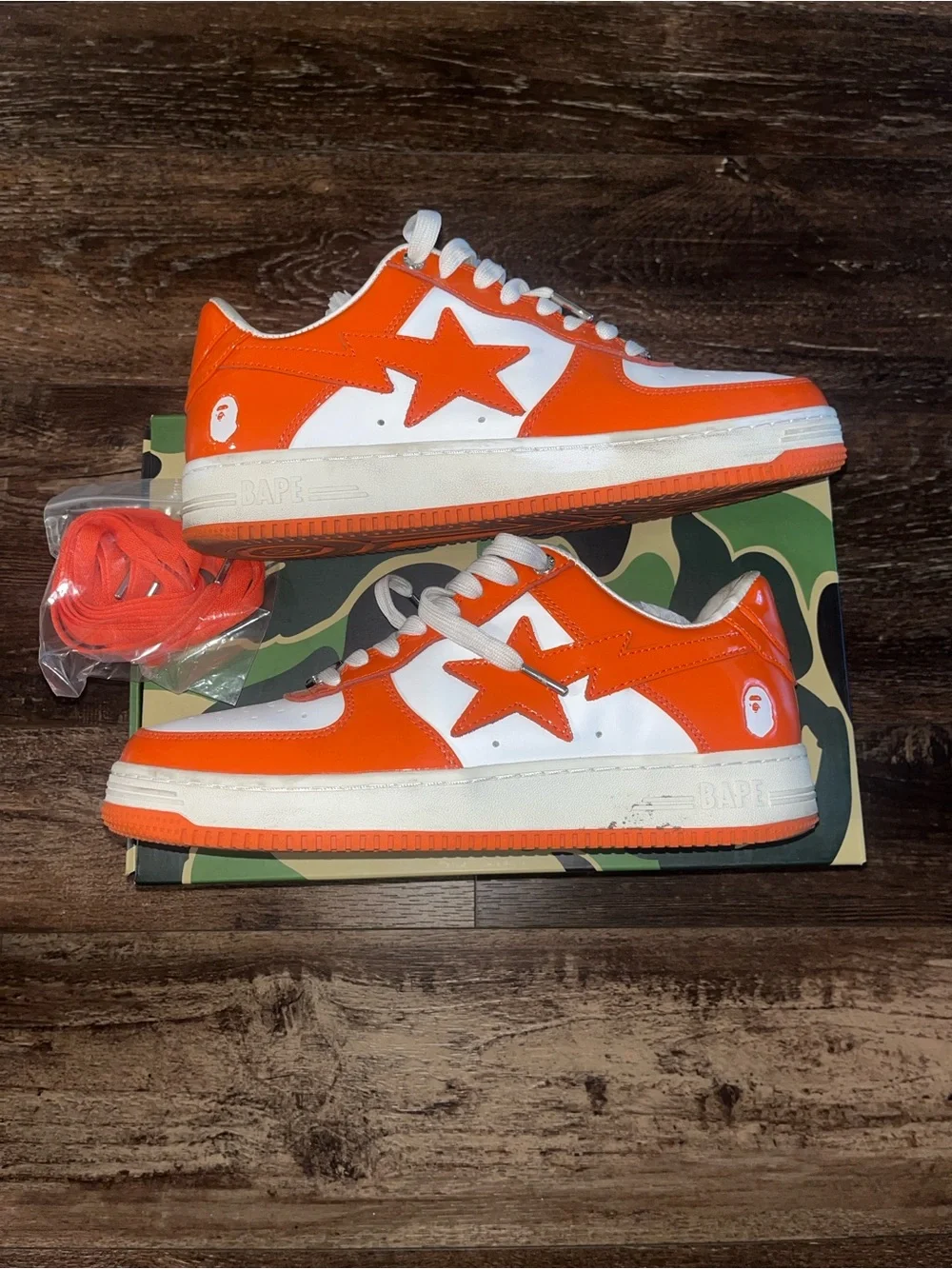 A Bathing Ape Bapesta Orange